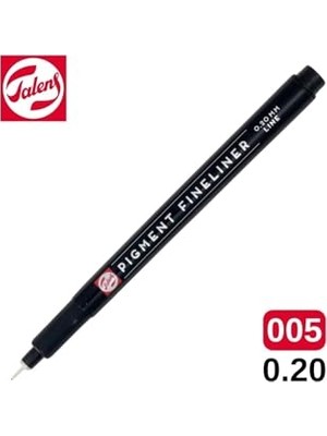 Mey İthalat Pigment Fineliner Teknik Çizim Kalemi; Siyah, 0.20 mm