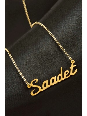 Pileli Store Saadet Isimli Kolye (Kişiye Özel)
