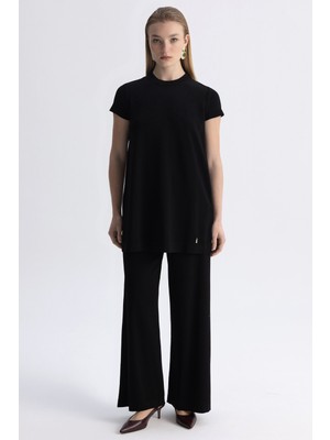 Karma 3267001 Mıssdalıda Bol Paça Basic Triko Pantolon