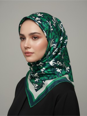 İpekal Trend Dijital Baskı  Batik Desenli Royan Eşarp Desen 3 Renk 3
