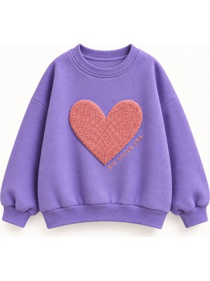 Ozzy Kids Kız Çocuk Önü ve Arkası Nakışlı Sweatshirt