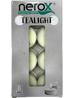 Veraura Lifestyle 8'li Beyaz Tea Light Mum