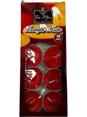 Veraura Lifestyle 10'li Tea Light Mum 10 G Kokusuz