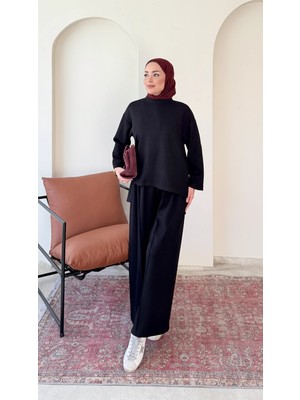 RFK Butik Kadın Oys.ho Yeni Sezon Tunik Pantolonlu Tesettür Takım - Lacivert