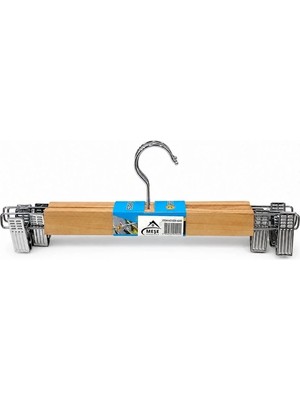 Veraura Lifestyle 3'li Ahşap Mandallı Etek Askısı 33 cm