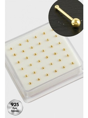 Pileli Store 2 mm Top Gümüş Hızma 36 Adet