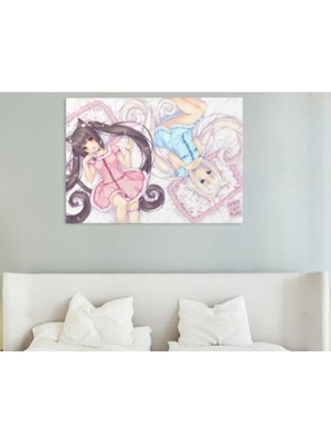 Owlbag Company Owl Bag Nekopara Desenli Tasarım Duvar Halisi
