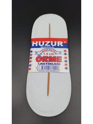 Veraura Lifestyle Beyaz - 1.5cm Paça Lastik Yassı Gniş 10MT.