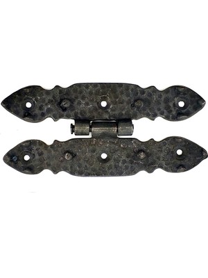 Colezium Antika Tarz Dekoratif Pirinç Düğmeli Menteşe - 142X69 Mm, Oksit