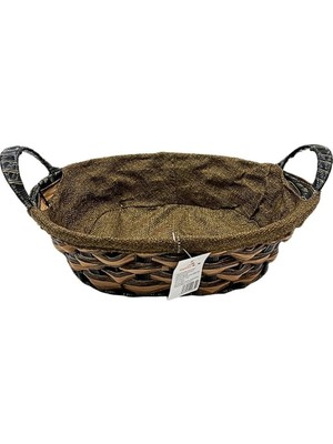 Ematcrt Oval Hasır Ekmek Sepeti
