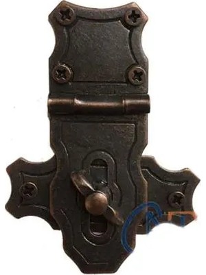Colezium Dekoratif Anahtarlı Sandık Askısı - 40X55MM, Oksit, 100 Adet