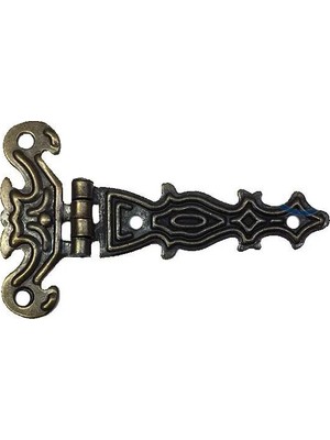 Colezium Dekoratif,  Tek Kuyruklu Menteşe - 40X68 Mm, Küçük, Antik, 1 Adet