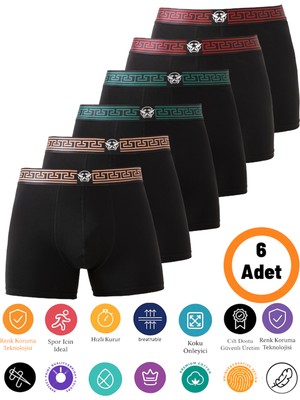 Du&Me Premium Erkek Boxer Pamuklu Likralı, Esnek Yapı, Şık Hediyelik Eşya