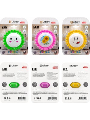 Just Cheap Store 10 Adet Papyatya Ledli Gece Lambası Gc-09 (4741)