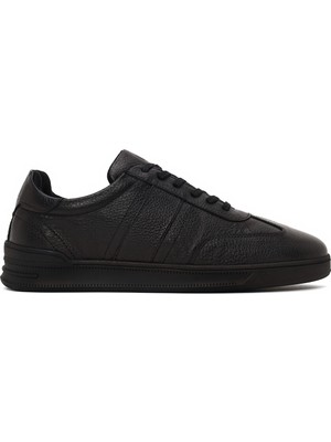 Derimod Erkek Siyah Bağcıklı Deri Sneaker WM600018DF