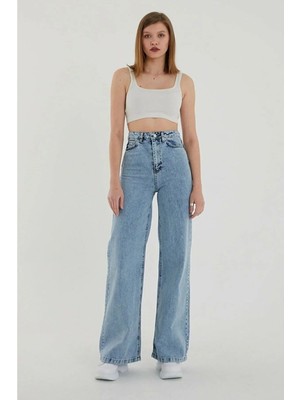 Woddi 2025 Mavi Kar Salaş Pantolon Jeans Likralı Esnek Kot Jnswrld