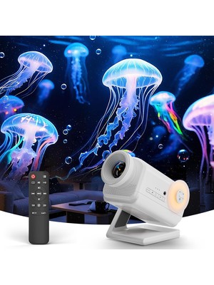 Hevolt 3D Galaxy Projektör 60 Çeşit Dinamik 3D Tema Bluetooth Bağlantılı Uzaktan Kumandalı LED Ambiyans Ortam Işığı Gece Lambası I