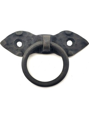 Colezium Antika Tarz Dekoratif Pirinç Yaprak Mobilya Kulbu, Kapı Kilit Hsı - 80 Mm, Oksit
