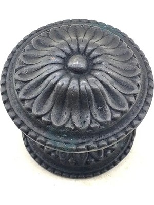Colezium Antika Tarz Dekoratif Pirinç  Kapı Babası - 73MM, Oksit