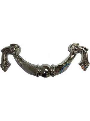 Colezium Dekoratif Zamak Üzümlü Kulp - 64MM, Nikel, 100 Adet