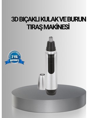 DMC Kişisel Burun ve Kulak Tıraş Makinesi 3D Kisli Bıçak ve Kompakt Tasarım - Bayi Depom
