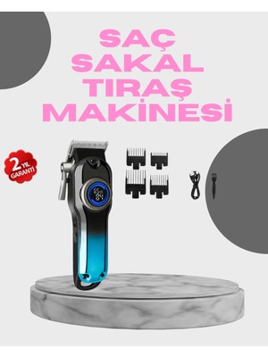 DMC Profesyonel Saç Kesme Makinesi – 2000 Mah Şarjlı, LCD Ekranlı - Bayi Depom