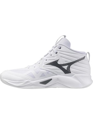 Mizuno Wave Momentum Pro Mıd Erkek Voleybol Ayakkabısı Beyaz