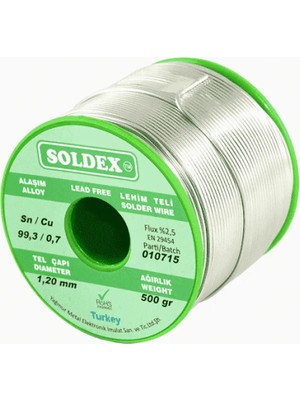 Colezium Soldex SCN100 Gümüşsüz Özel Alaşım Lehim Teli 500 gr - 0.75 mm