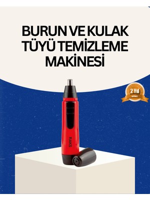 DMC Raks Kırmızı Tüy Temizleme Cihazı Kulak Burun Pilli Ergonomik - Bayi Depom