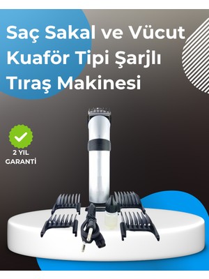 DMC Profesyonel Saç ve Sakal Tıraş Makinesi – Tam Aksesuar Setli - Bayi Depom