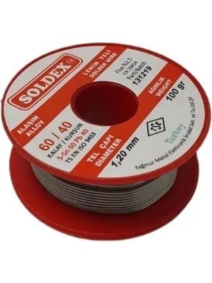 Colezium Soldex 60/40 Lehim Teli 100 gr 1.20 mm (Sn:60 / Pb:40)