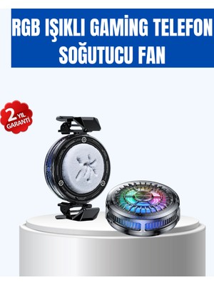 DMC Telefon Soğutucu Rgb Fan Sessiz Çalışma Tüm Modeller Uyumlu - Bayi Depom