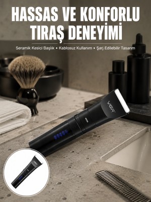 DMC Suya Dayanıklı Tıraş Makinesi – Hassas Paslanmaz Çelik ve Titanyum Bıçak Yeni Nesil - Bayi Depom