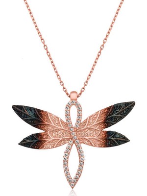 Skygo 925 Ayar Gümüş Yusufçuk Kadın Gümüş Kolye