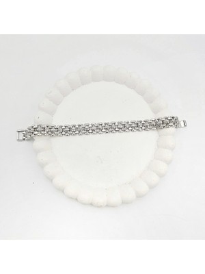 Merve Takı Xuping Zirkon Taşlı Kordon Model Silver Bileklik