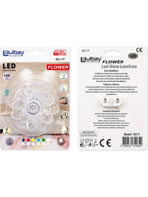 TKÇ 10 Adet Kozalak LED Gece Lambası Gc-17 (5492)