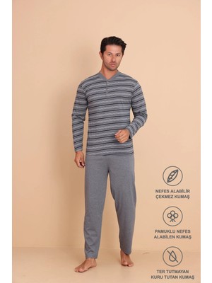 Redline Hunt Regular Erkek Uzun Kol Pijama Takımı