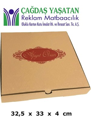 Üstüner 32 x 32 Pizza Kutusu (100 Adet) - 021