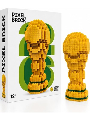 Üstüner Dünya Kupası Tasarımlı Büyük Parçalı Blok Oyuncak Seti Big Pixel Brick Set