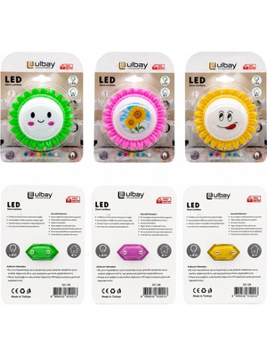 Beruflic 10 Adet Papyatya Ledli Gece Lambası Gc-09 BX40