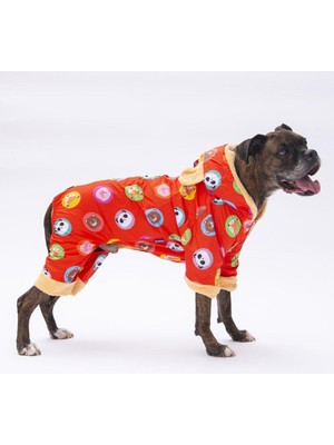 Üstüner Turuncu Animals Büyük Köpek Mont Büyük Irk Yağmurluk Köpek Kıyafeti 6xl