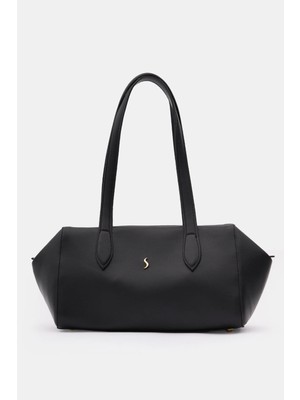 Santini Collection Kadın Çanta Omuz Çantası Baget Çanta Kol Çantası Deri Mini Çanta Elise