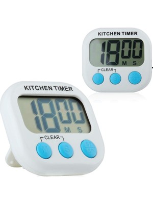 Üstüner 2'li Dijital Mutfak Timer Geri Sayım Saati Kuechenwecker Kısa Zaman Ölçücü Kitchen Manyetik Kronometre Elektronik Bellek Anı LED Ekran Sesi Tamamen Kapatmak Için Magnet Katlanır Stand Plastik Pişirme