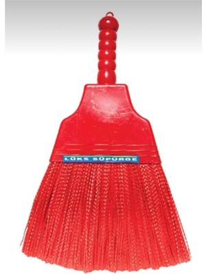 Üstüner Orta Boy Plastik Temizlik Süpürgesi Saplı Battal Süpürge 50CM, BRC162413032025