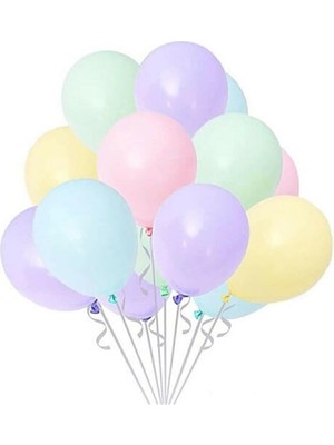 Üstüner Makaron Balon Karışık Mini Boy 5 Inç 50 Adet