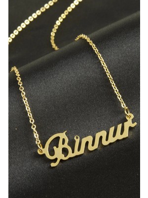 Pileli Store Binnur Isimli Kolye (Kişiye Özel)