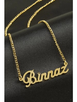 Pileli Store Binnaz Isimli Kolye (Kişiye Özel)