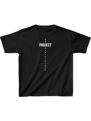 Pileli Store Baskılı T-Shirt - Siyah -