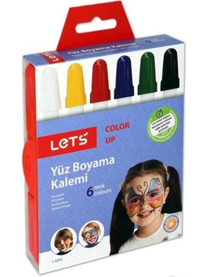 Üstüner Yüz Boyama Kalemi 6 Renk (Kapak Değişebilir)