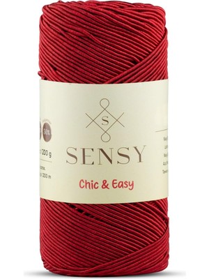 Üstüner Premium Chic&amp;easy 200 gr Slim Supra Makrome Ipi Mumlu Ip Runner Ipi Çanta Ipi Pase Ip (Kırmızı)